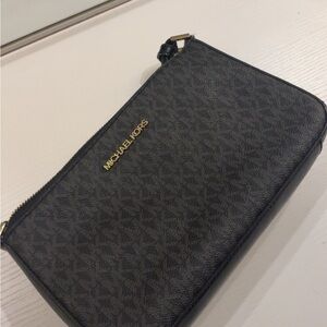 Michael Kors Black Leather Pouch